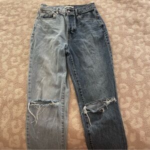 Pacsun Two Toned Color-block Jeans